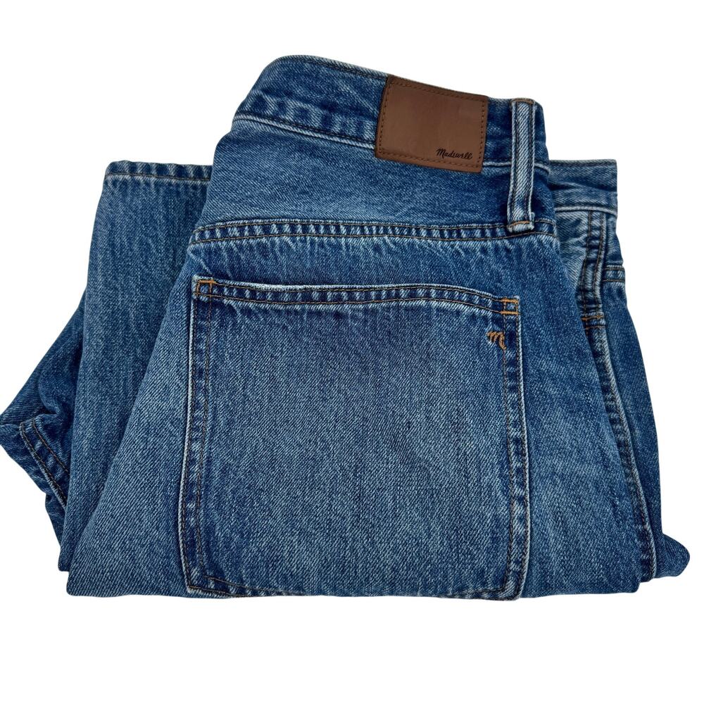 Madewell Stovepipe Jeans Womens 31 (34x26 ACTUAL) Button Fly Cropped High Rise